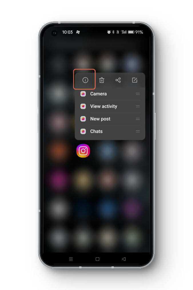 معلومات التطبيق - Instagram