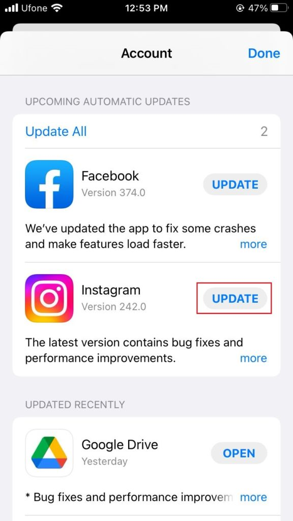 التحديثات التلقائية القادمة