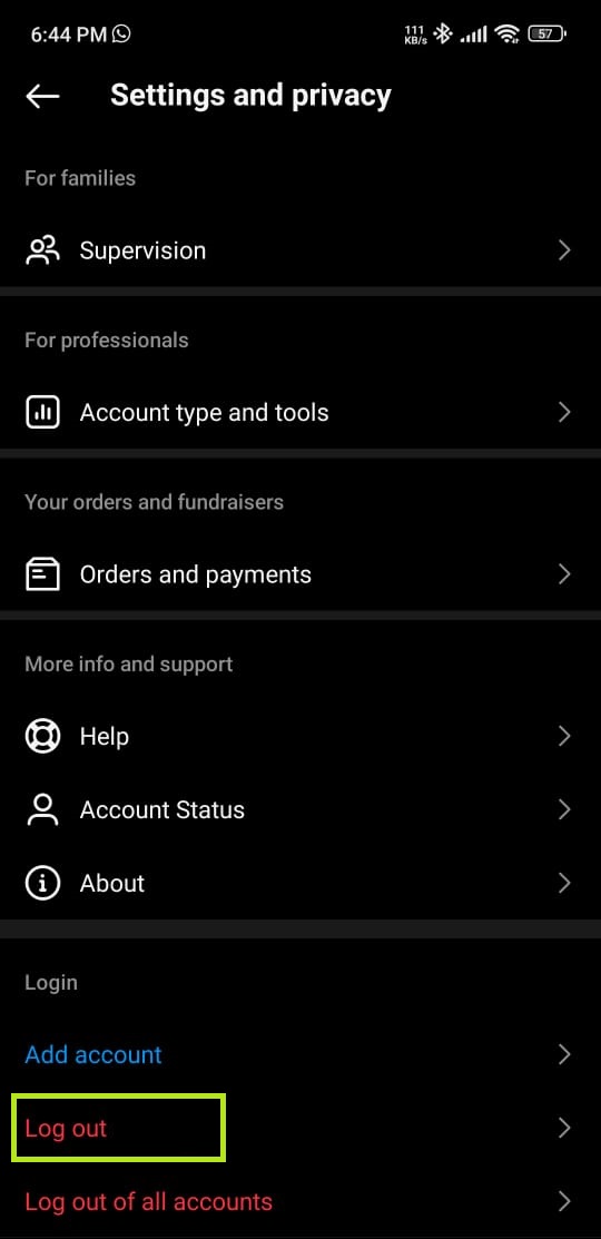 ملصق أضف خاصتك في Instagram لا يعمل