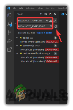 تغيير المنافذ المحلية