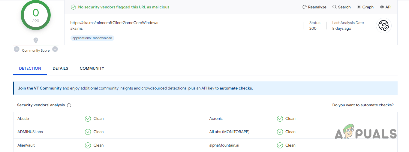 التحقق من سلامة الملف