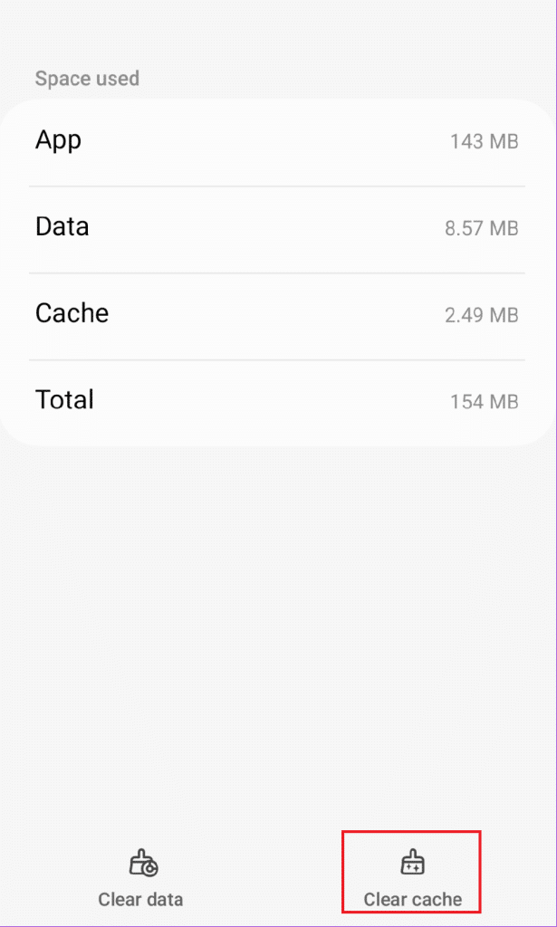 مسح ذاكرة التخزين المؤقت