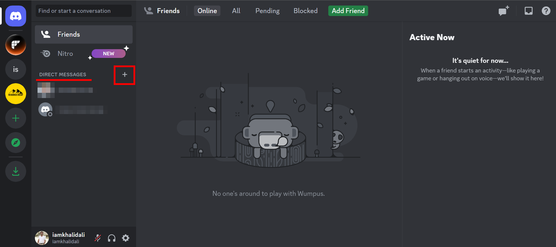 انقر على أيقونة +