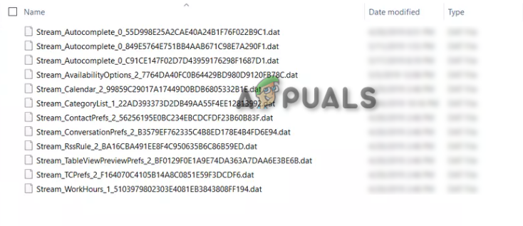 حذف جميع ملفات RoamCache في Outlook