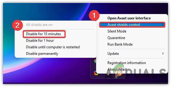 تم إيقاف تشغيل برنامج مكافحة الفيروسات التابع لجهة خارجية
