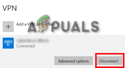 قطع اتصال VPN