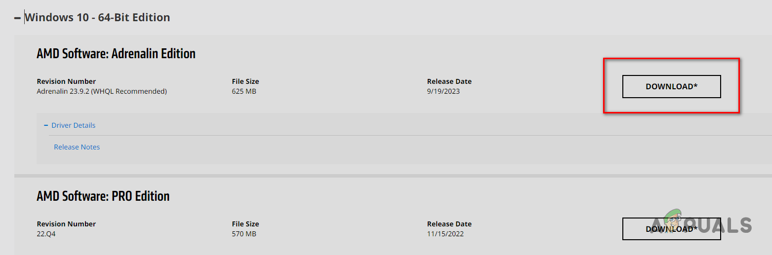 تنزيل برنامج AMD - إصدار Adrenalin