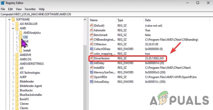 تعديل إصدار برنامج التشغيل