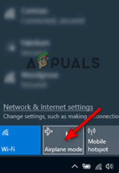 تفعيل وضع الطائرة