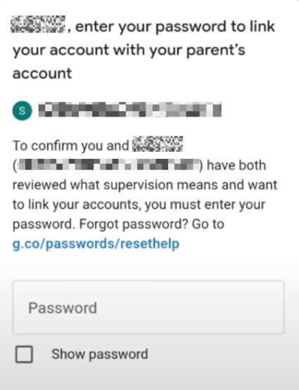 أدخل كلمة المرور