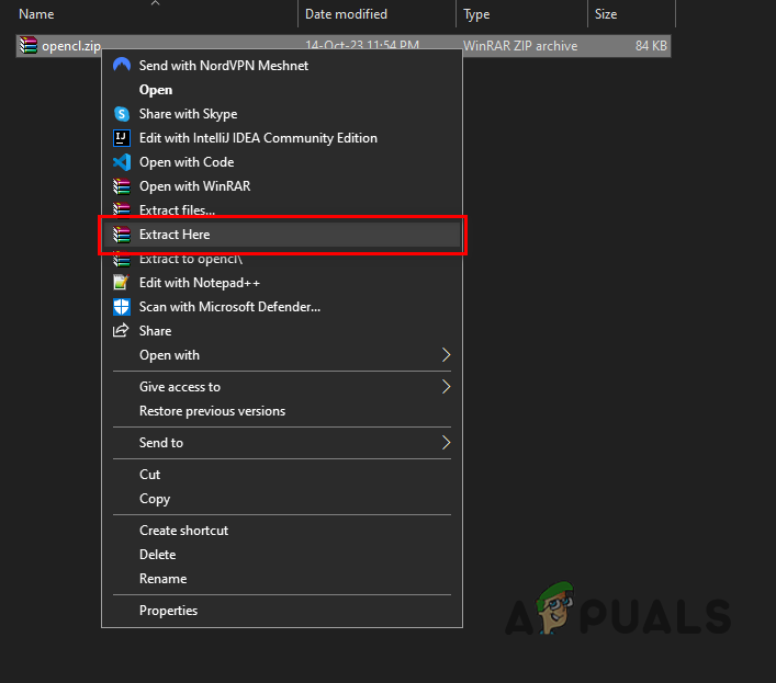 استخراج ملف ZIP