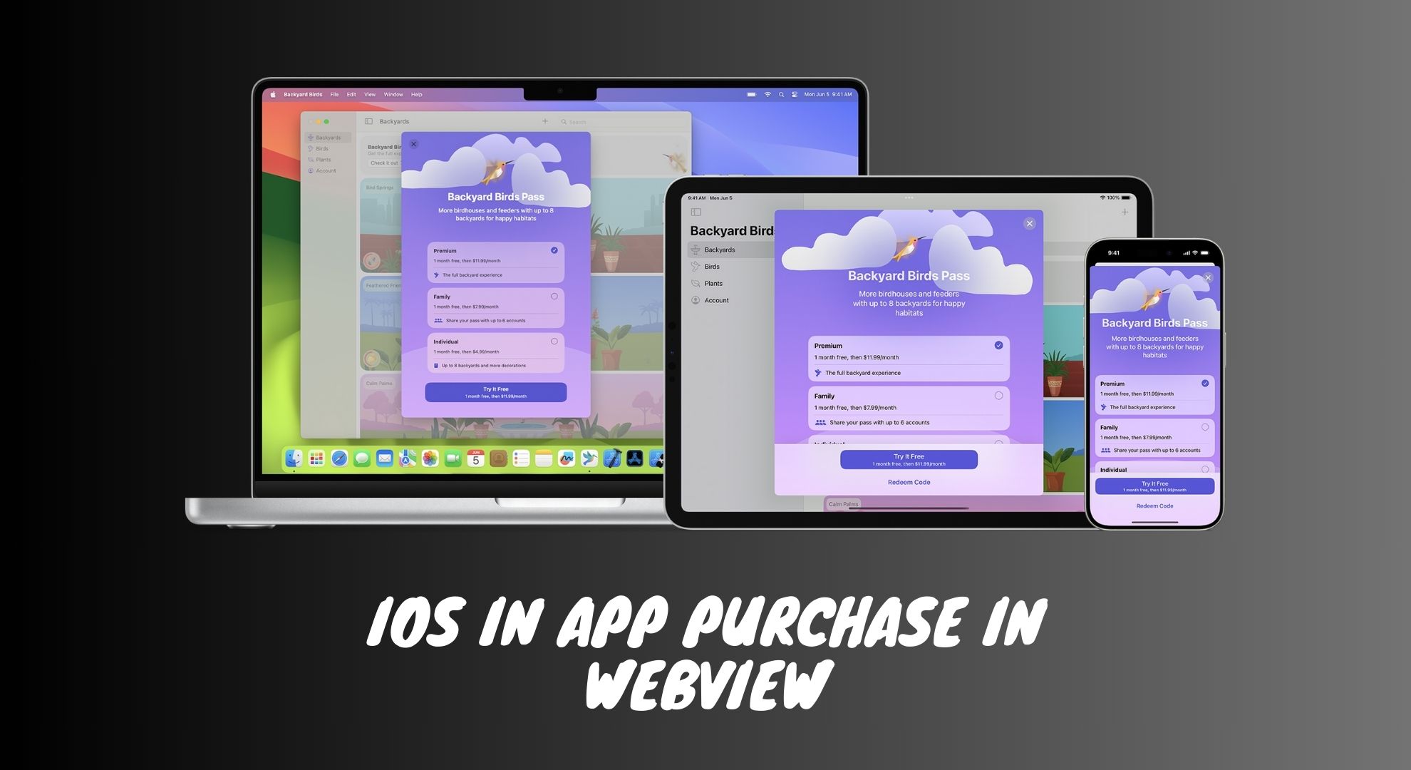 كيفية تطبيق iOS In-App Purchase في WebView