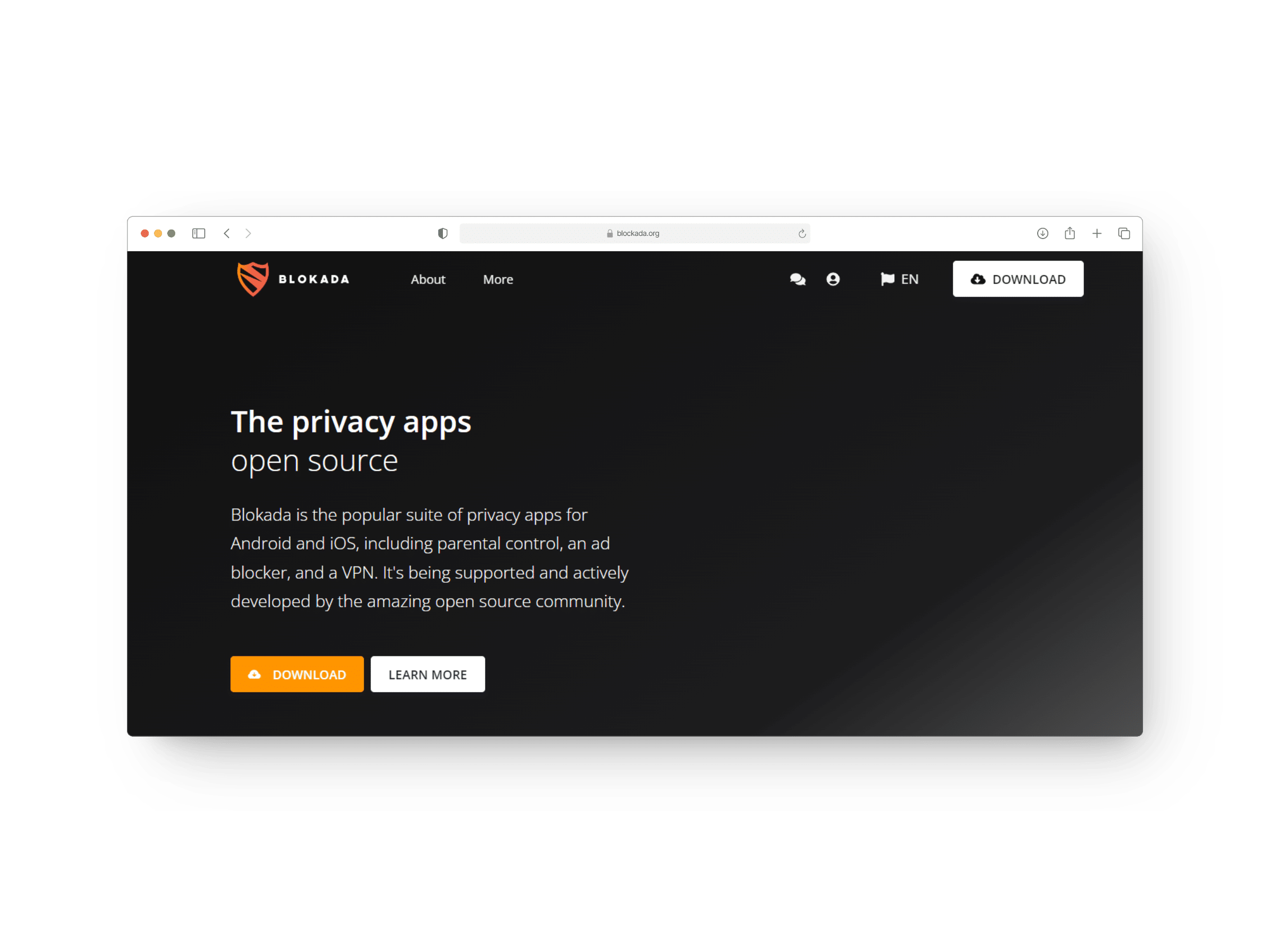 موقع Blokada الإلكتروني