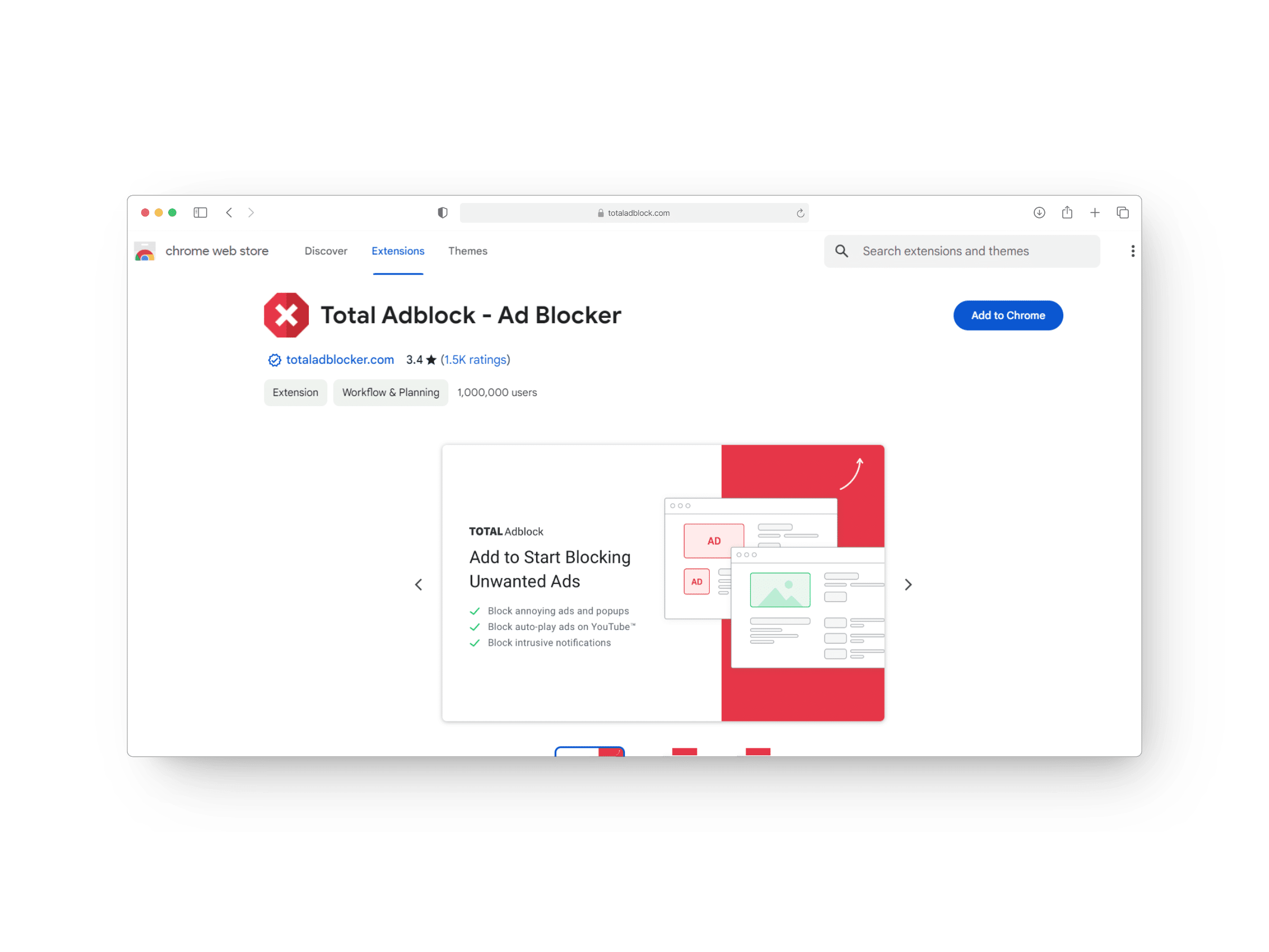 إضافة Total Adblock