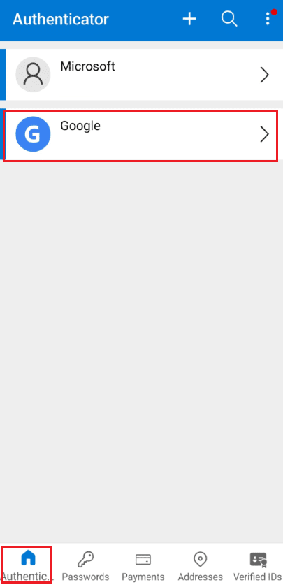Microsoft Authenticator لا يعمل