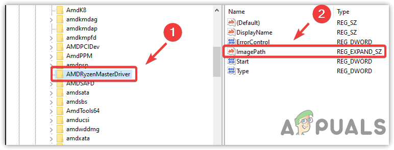 الانتقال إلى إعدادات سجل برنامج تشغيل AMD Ryzen Master