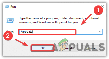 الانتقال إلى مجلد AppData