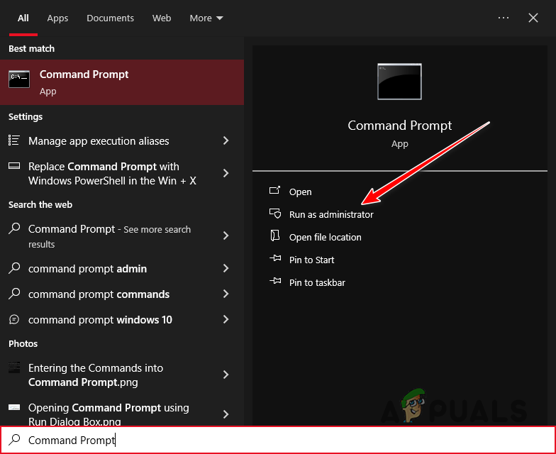 فتح Command Prompt كمسؤول