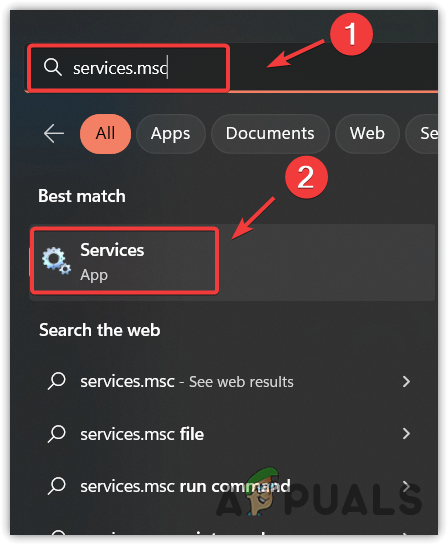 فتح نافذة الخدمات