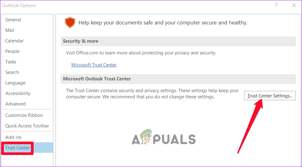 لا يمكن فتح المرفقات في Microsoft Outlook