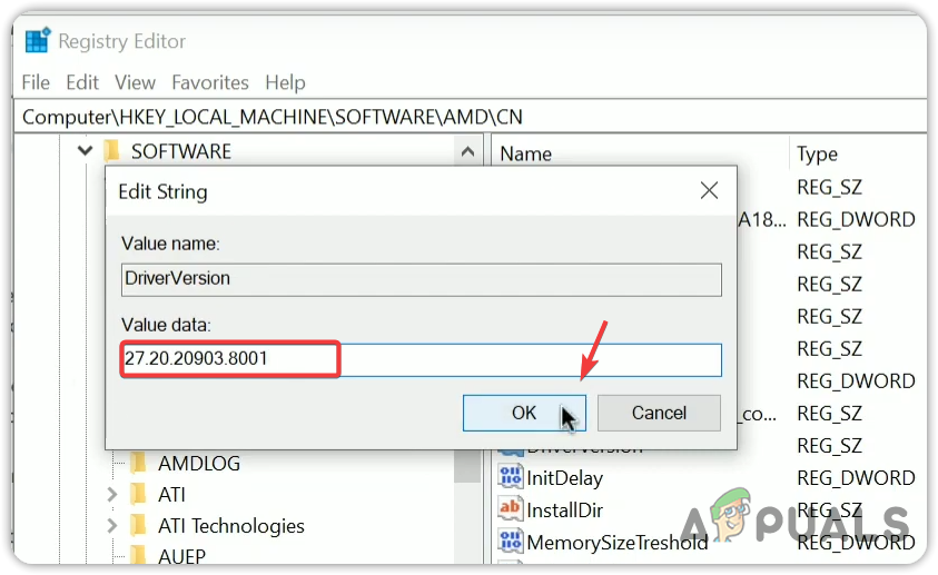 لصق إصدار برنامج التشغيل