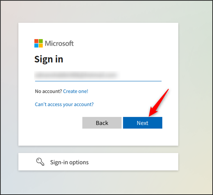 صفحة تسجيل الدخول