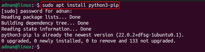 تثبيت python3-pip