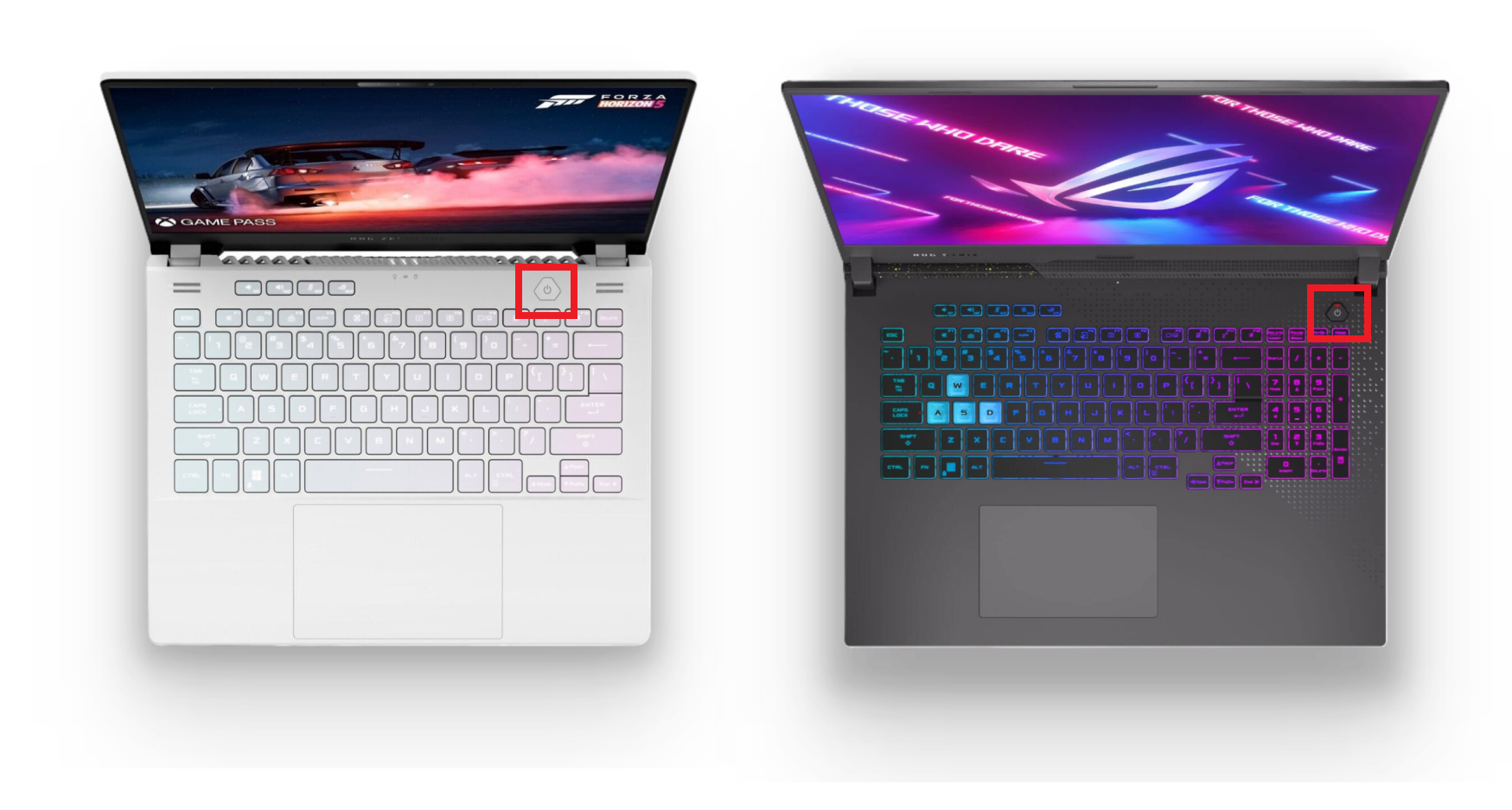 زر الطاقة في لابتوب Asus