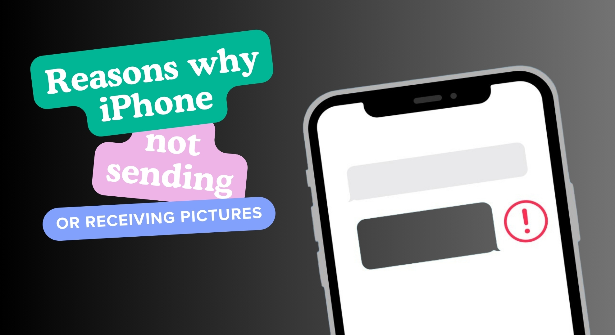 أسباب عدم إرسال أو استقبال iPhone للصور