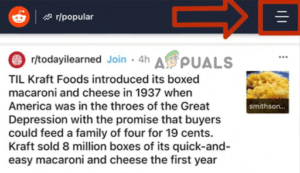 الضغط على الخطوط الثلاثة