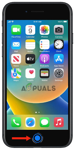 النقر المزدوج على زر Home button