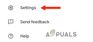 اضغط على الإعدادات