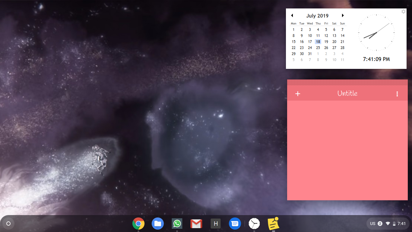 كيفية إضافة Widgets إلى الشاشة الرئيسية في Chromebook