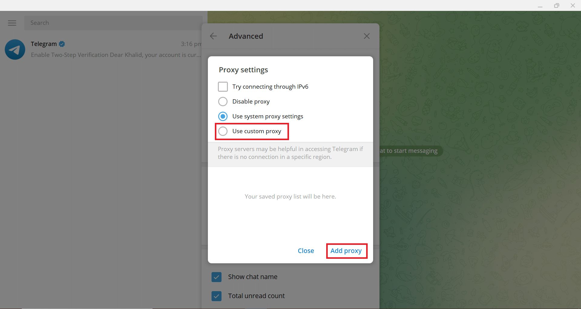 انقر على "إضافة وكيل"