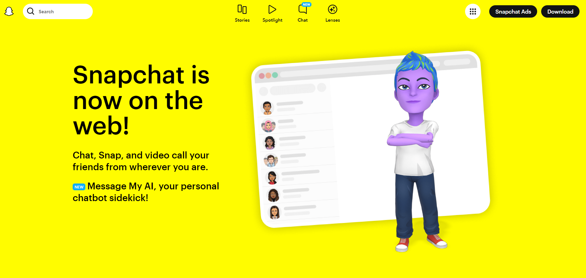 سناب شات ويب