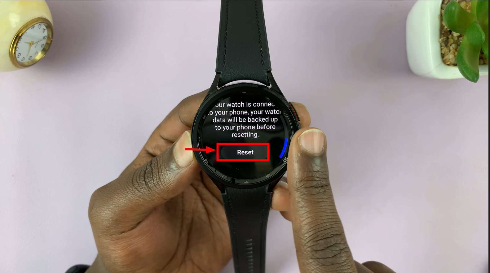 اضغط إعادة تعيين مرة أخرى