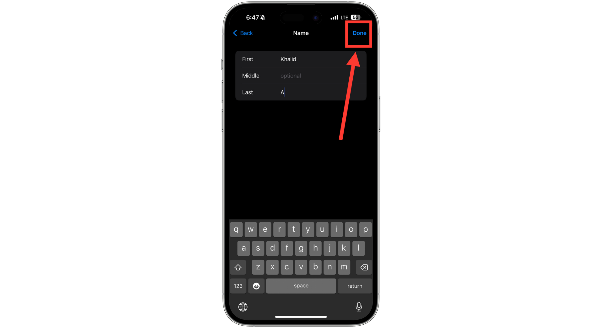 اضغط على زر تم