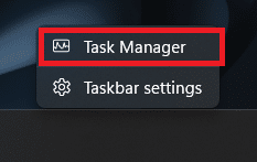 لقطة شاشة لإدارة المهام في Windows