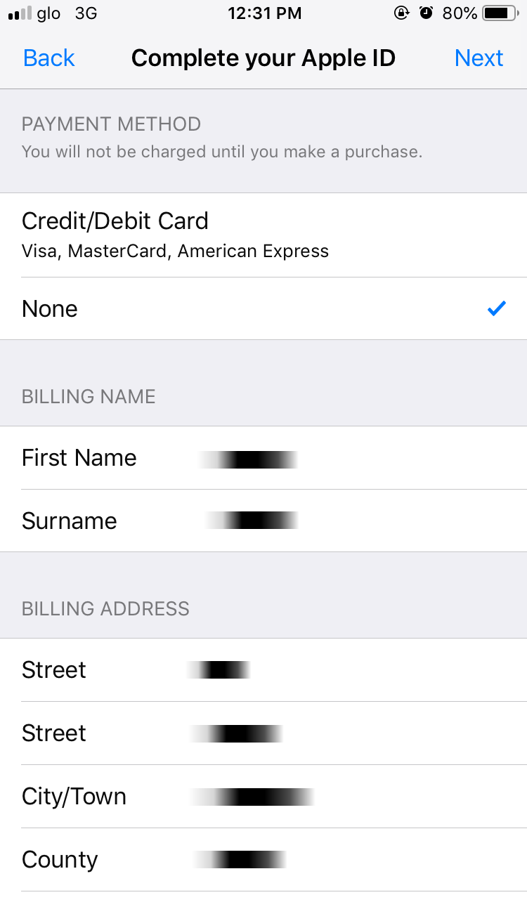 أكمل Apple ID الخاص بك