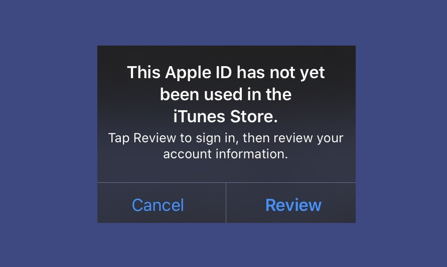 إصلاح خطأ Apple ID لم يُستخدم في iTunes Store