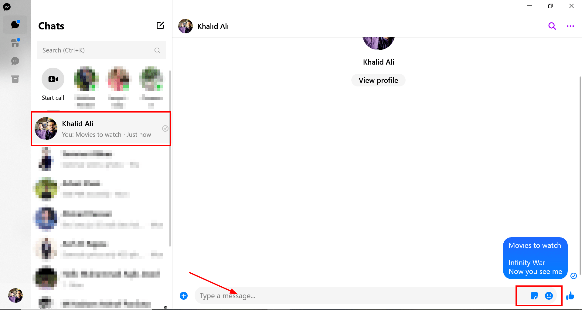 أرسل رسائل لنفسك