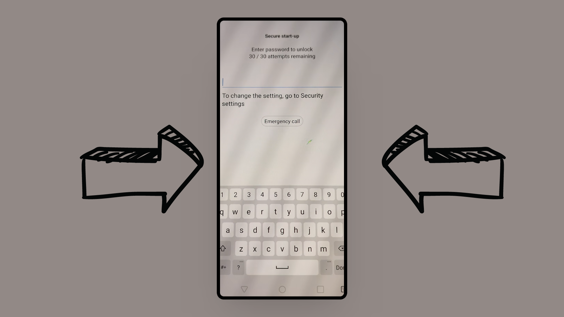 إصلاح خطأ أدخل كلمة المرور لفتح القفل 30 محاولة متبقية