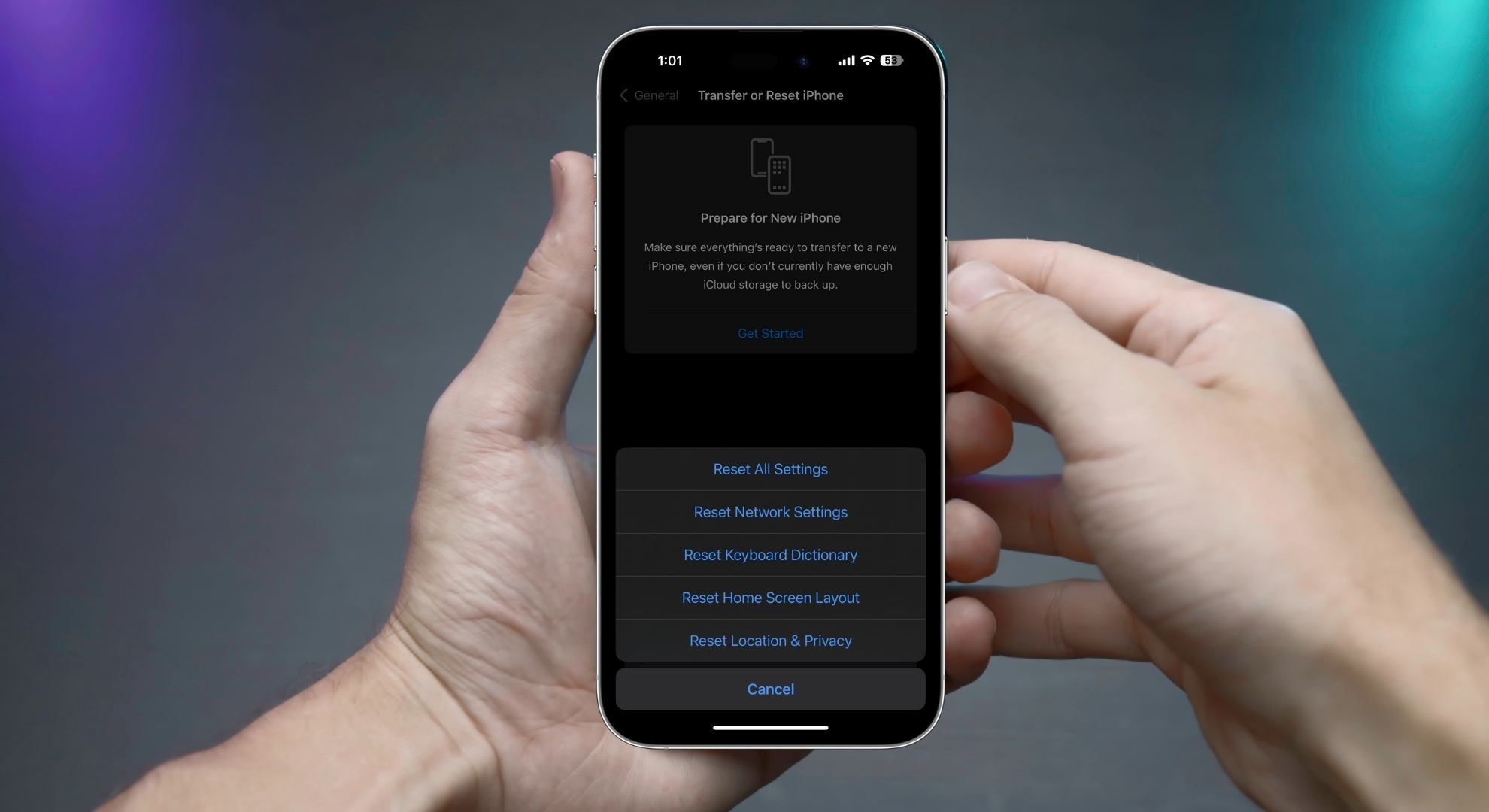 ماذا يحدث بعد إعادة تعيين إعدادات شبكة iPhone