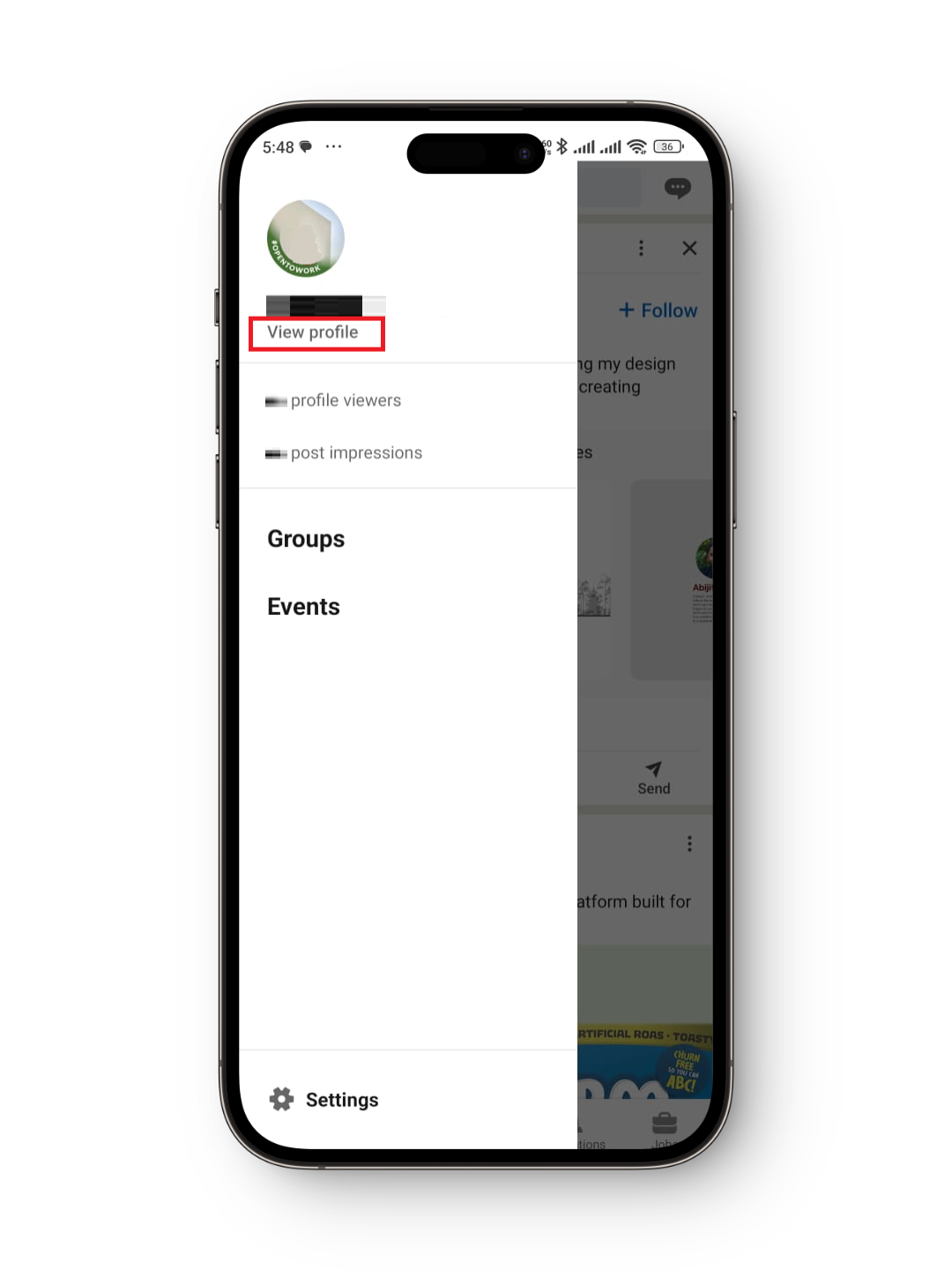 ملف LinkedIn الشخصي