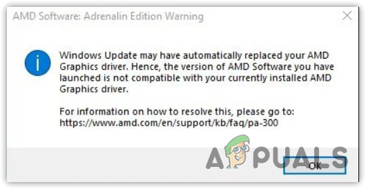 حل: تحديث Windows استبدل تعريف رسوميات AMD تلقائيًا