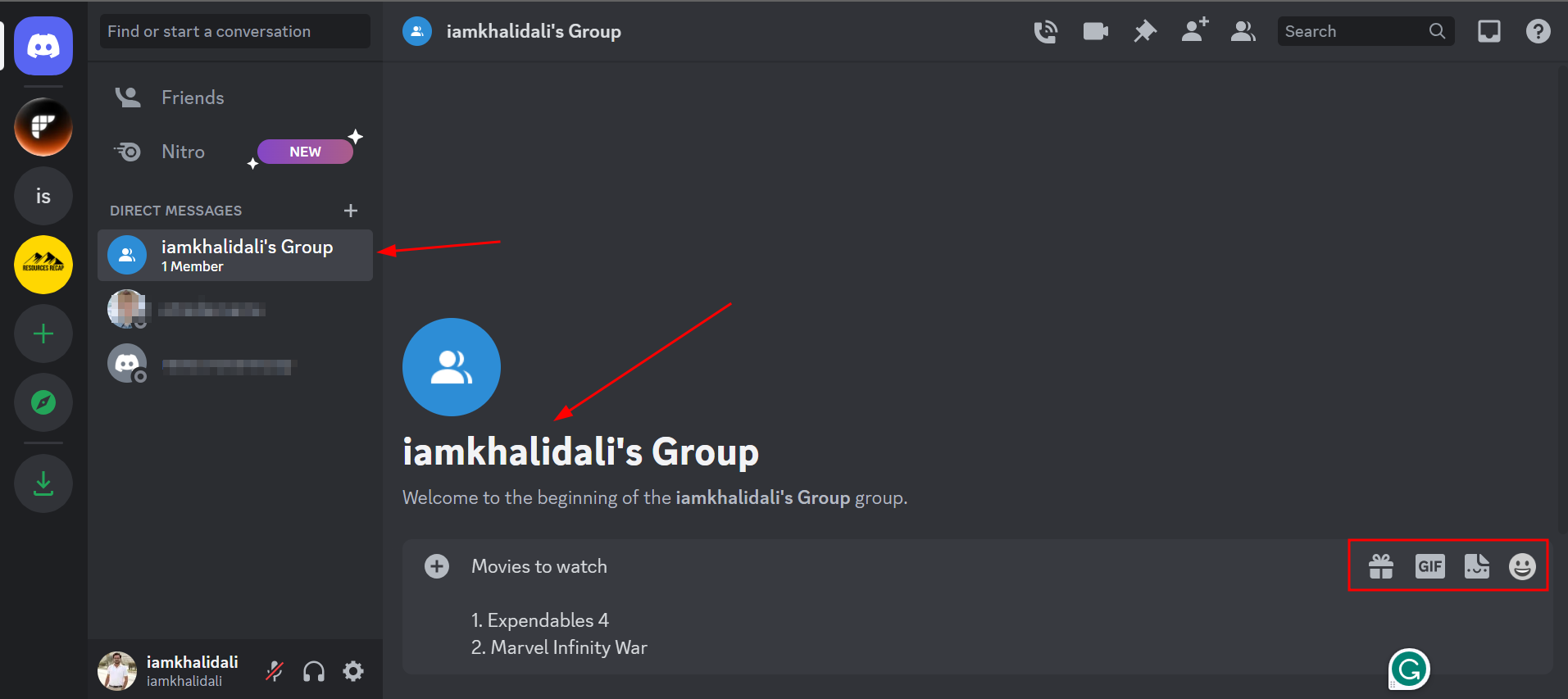 سيتم إنشاء مجموعتك الخاصة
