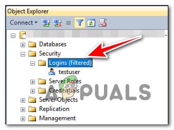 Accessing the logins folder