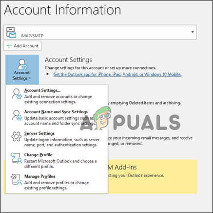 تعذر فتح المرفقات في Outlook