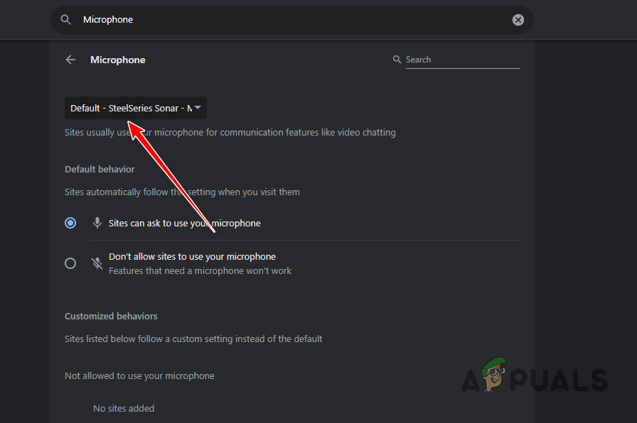 التحقق من جهاز إدخال المتصفح