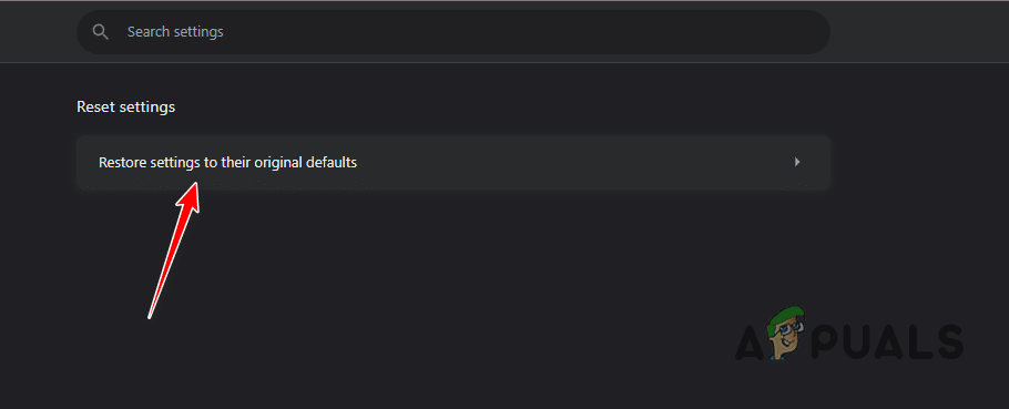 إعادة تعيين Chrome